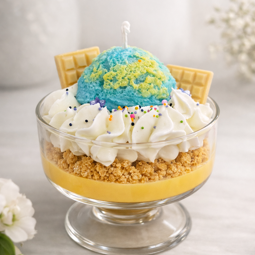 vela de helado artesanal realista