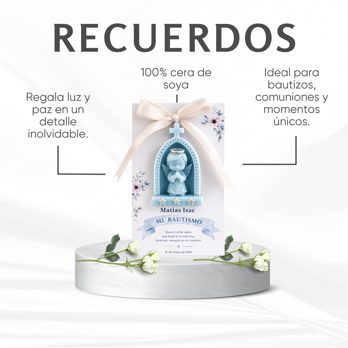 Recuerdos | Vela para bautizo, confirmaciones, etc.