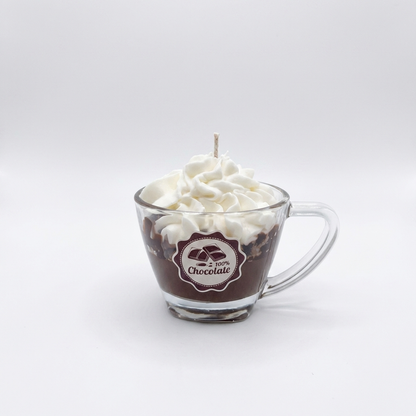 vela decorativa chocolate copa aroma
