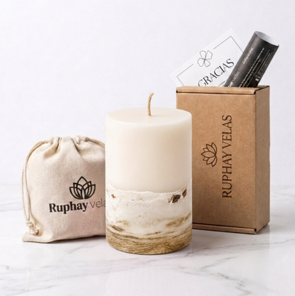 Vela Vintage | Base de cemento